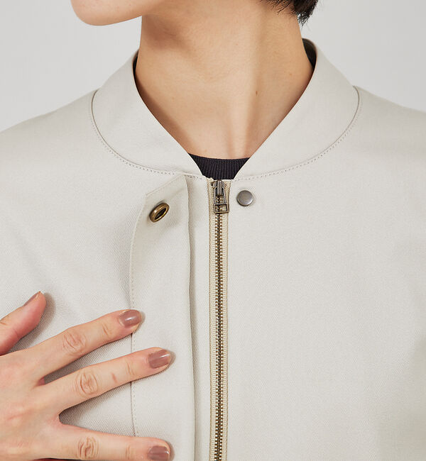 qualite「ショートフォルムブルゾン」|ブルゾン・スタジャン|