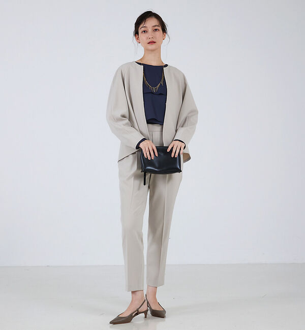 qualite「【セットアップ対応】バックペプラムジャケット」|その他|