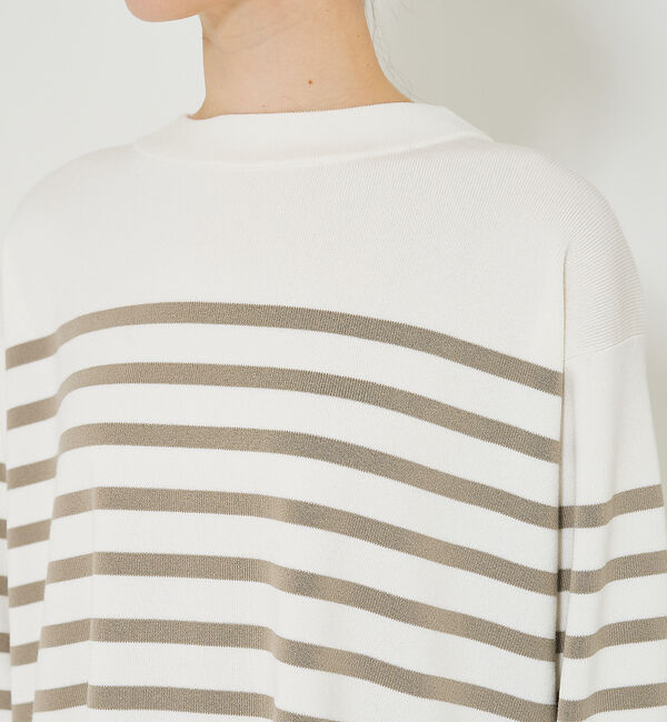 qualite「コットンストレッチハイネックニット」|ニット・セーター|