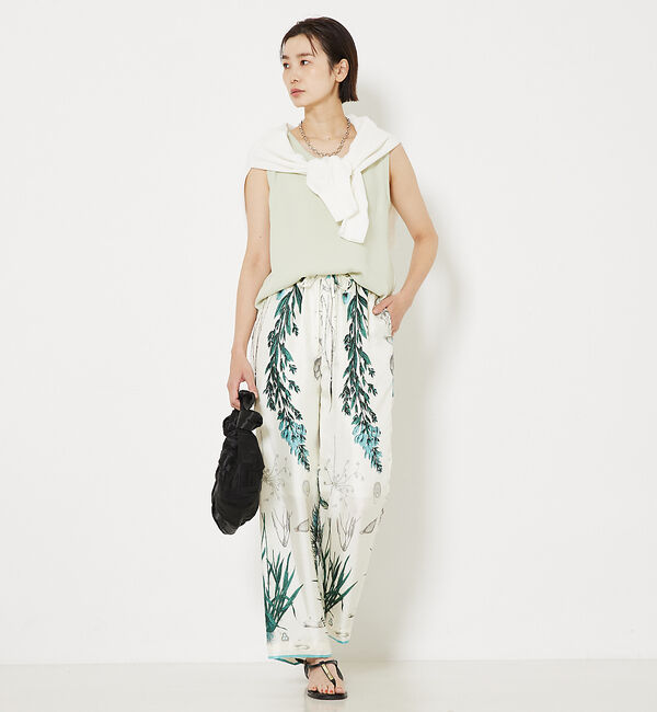 qualite「トルコサテンノースリーブ」|キャミソール|