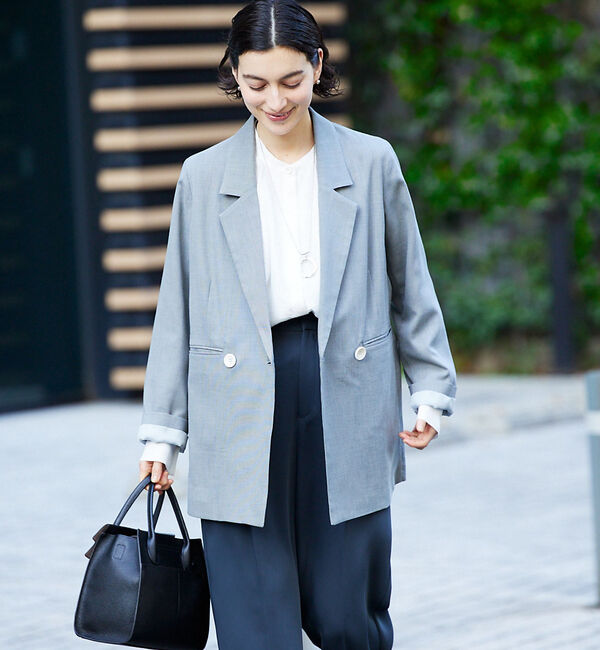 qualite「シャークスキンダブルジャケット」|その他|