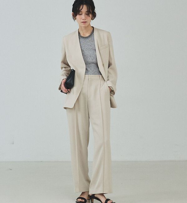 qualite「【セットアップ対応】ドライカルゼフルイドパンツ」|スラックス|