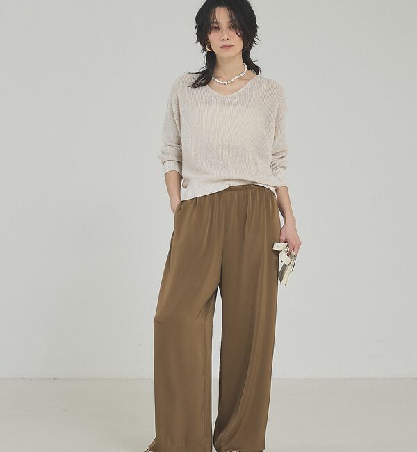 qualite「【接触冷感＆吸水速乾】クールサテンパンツ/セットアップ対応【予約】」|その他|