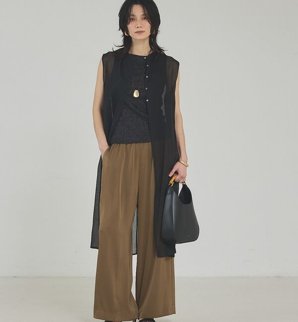 qualite「【接触冷感＆吸水速乾】クールサテンパンツ/セットアップ対応【予約】」|その他|