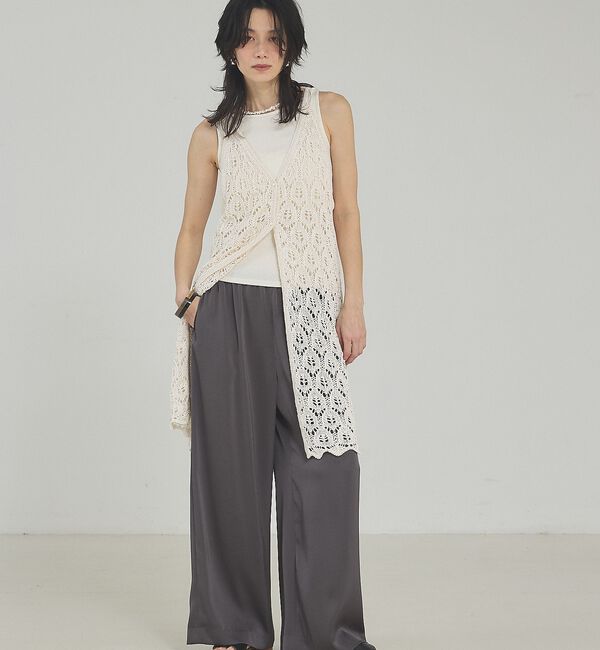 qualite「【接触冷感＆吸水速乾】クールサテンパンツ/セットアップ対応【予約】」|その他|