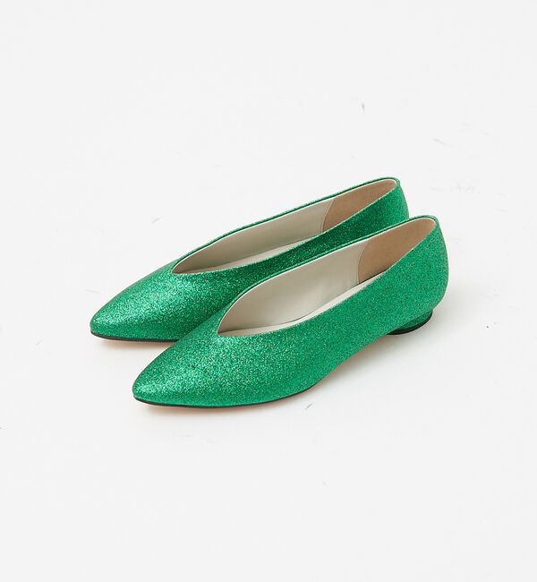 AU BANNISTER「【LAROUTE】ソフトポインテッドパンプス」|パンプス|グリーン