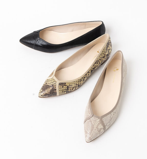 AU BANNISTER「ELDER ポインテッド フラットパンプス」|パンプス|