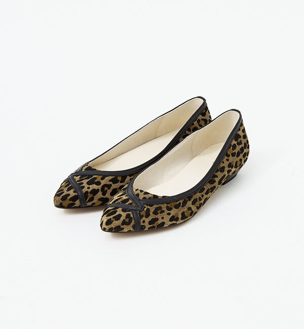 AU BANNISTER「ボロネーゼ ポインテッド フラット パンプス」|パンプス|ダークブラウン