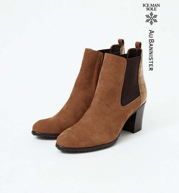 AU BANNISTER「【スノーソール】サイドゴアブーツ」|ショートブーツ|キャメル