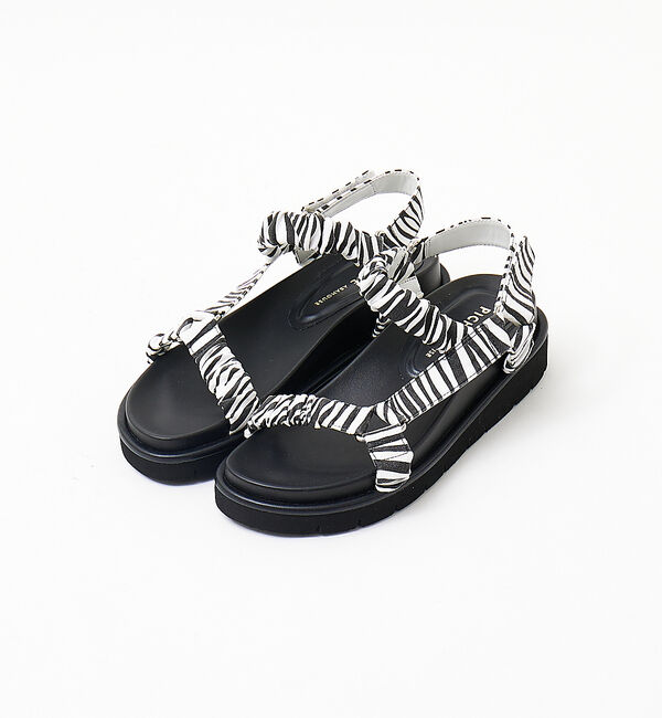 AU BANNISTER「ギャザーベルト フットベッドサンダル」|サンダル|その他