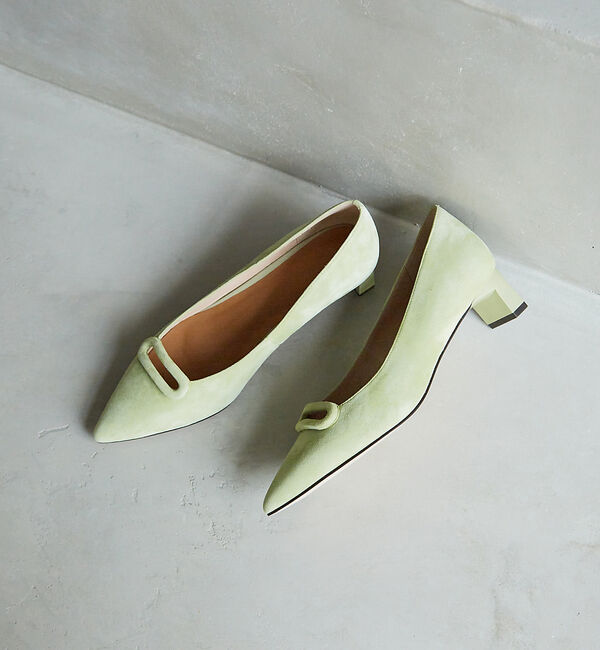 AU BANNISTER「オーバルモチーフパンプス」|パンプス|ライム