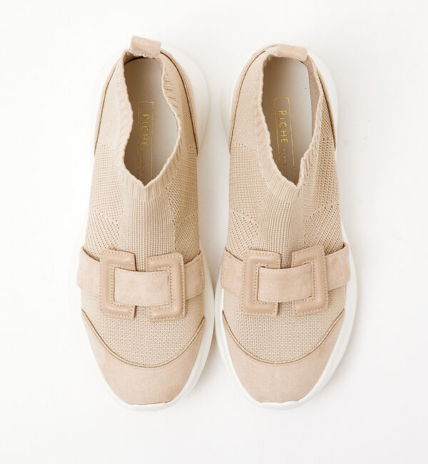 AU BANNISTER「【最高スニーカー】モチーフ付きストレッチシューズ」|スニーカー|