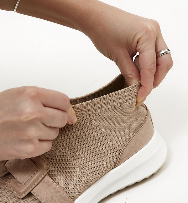 AU BANNISTER「【最高スニーカー】モチーフ付きストレッチシューズ」|スニーカー|