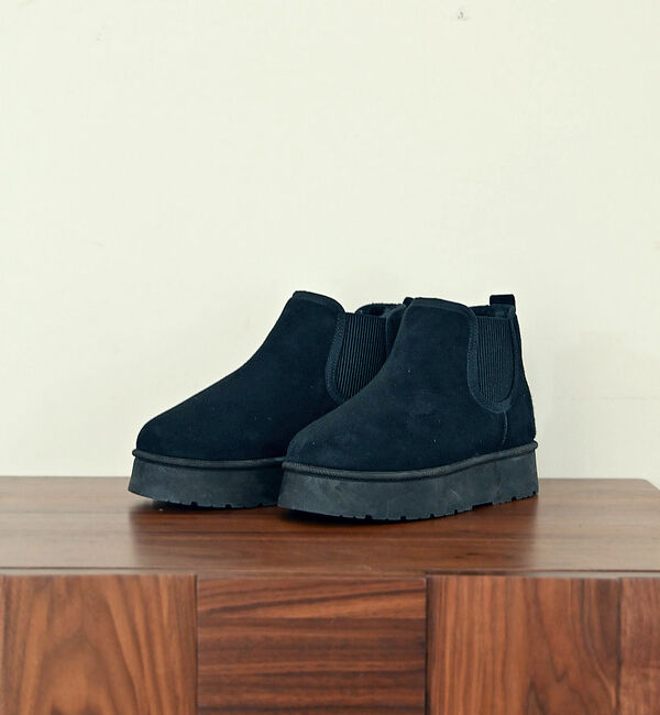 AU BANNISTER「●【MEI / メイ】厚底サイドゴアブーツ」|ショートブーツ|ブラック