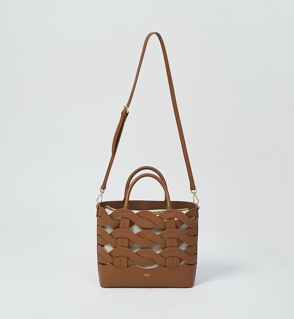 LOWELL things「Corde/レザーウェービーメッシュ2WAYトートバッグ」|トートバッグ|