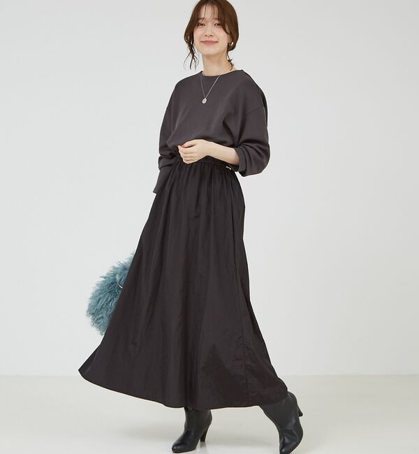 abahouse mavie「【大人のいちまんワンピ】カットコンビドロストワンピース」|ワンピース|