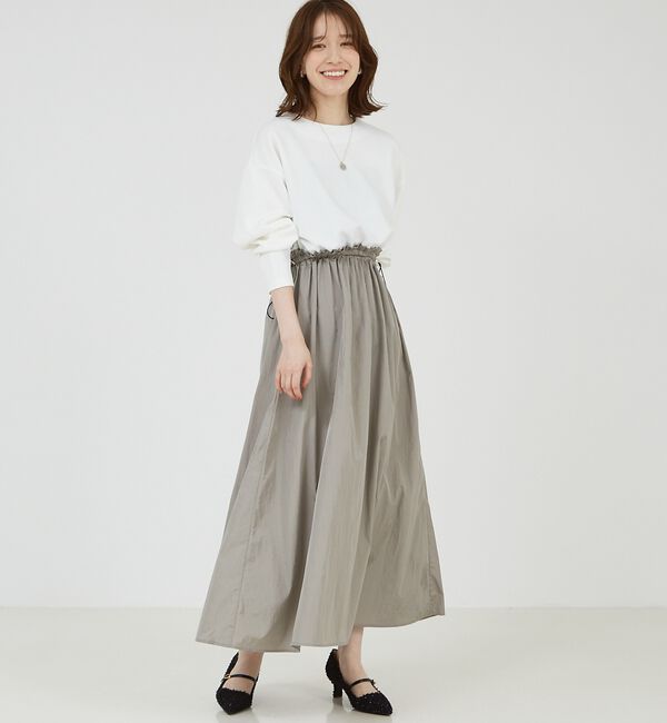 abahouse mavie「【大人のいちまんワンピ】カットコンビドロストワンピース」|ワンピース|