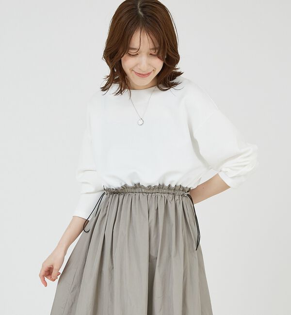 abahouse mavie「【大人のいちまんワンピ】カットコンビドロストワンピース」|ワンピース|