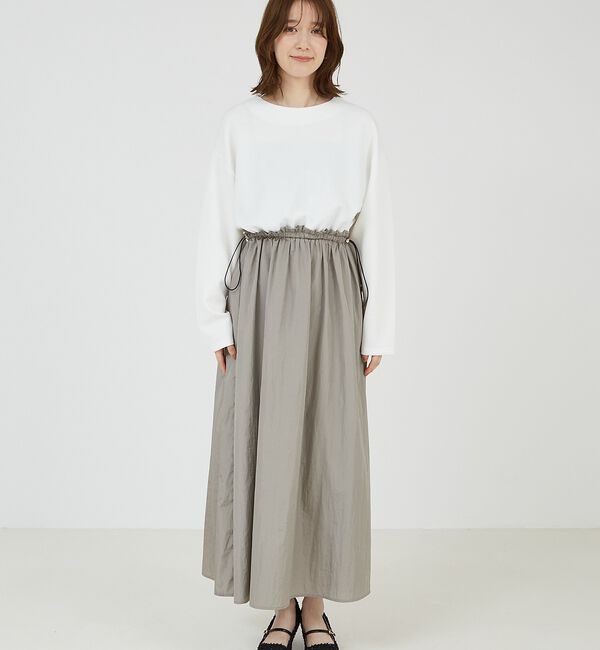 abahouse mavie「【大人のいちまんワンピ】カットコンビドロストワンピース」|ワンピース|