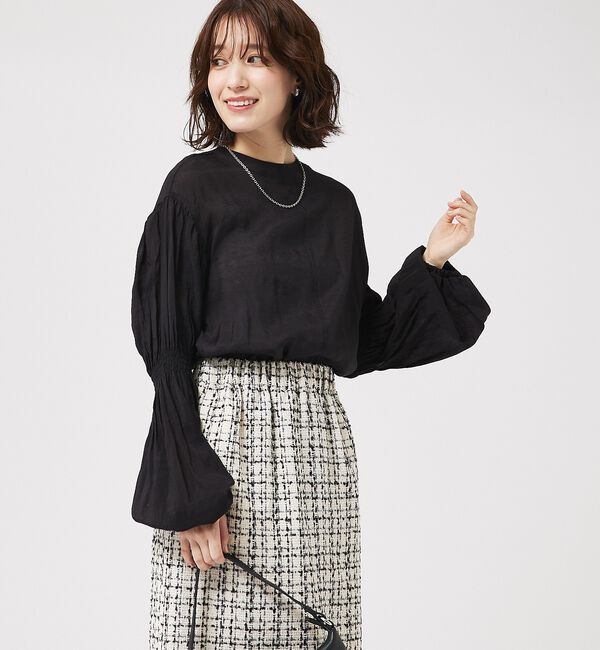 abahouse mavie「キャンディスリーブ2WAYシアーブラウス」|シャツ・ブラウス|