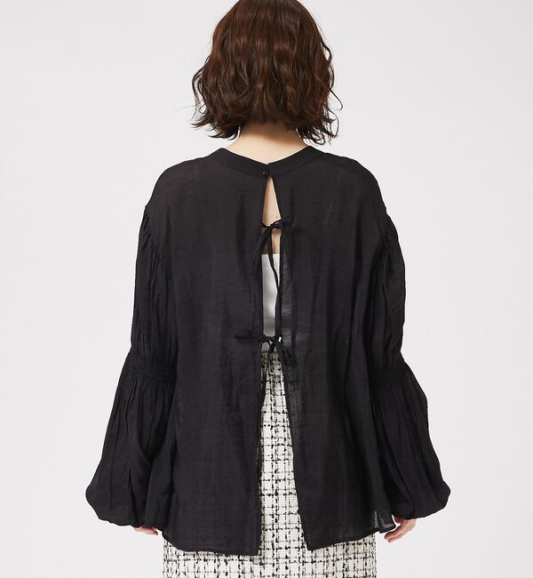 abahouse mavie「キャンディスリーブ2WAYシアーブラウス」|シャツ・ブラウス|