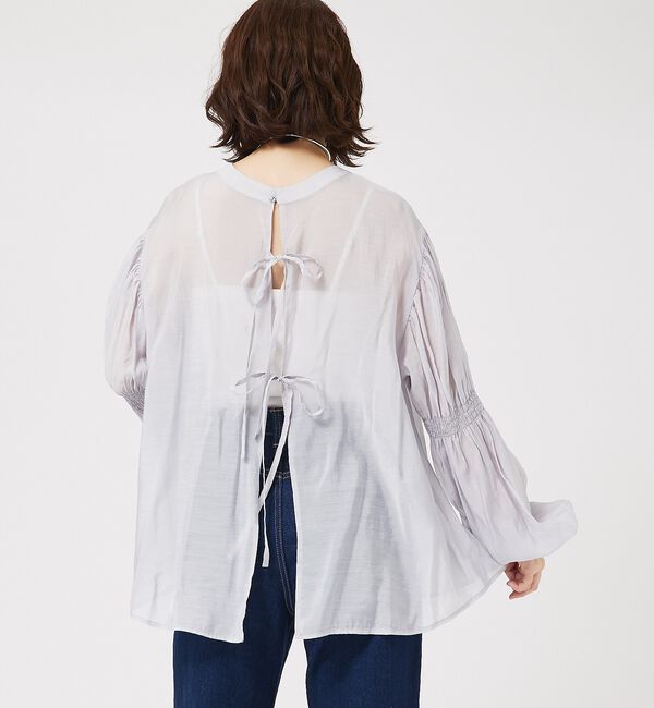 abahouse mavie「キャンディスリーブ2WAYシアーブラウス」|シャツ・ブラウス|