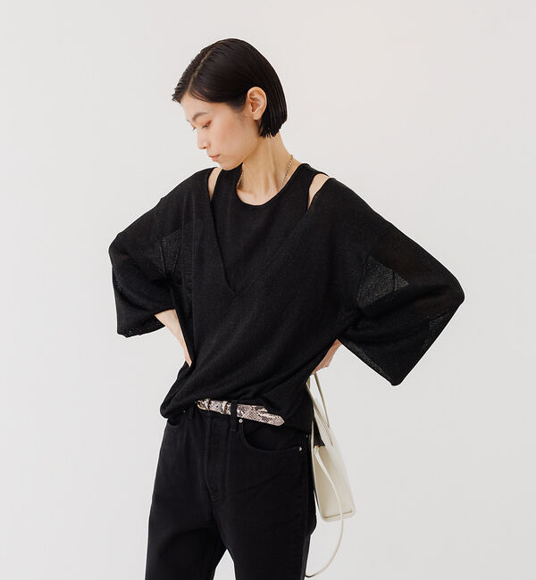 The Store by C' 「【COCUCA】ツインライク レイヤード ニット」|ニット・セーター|