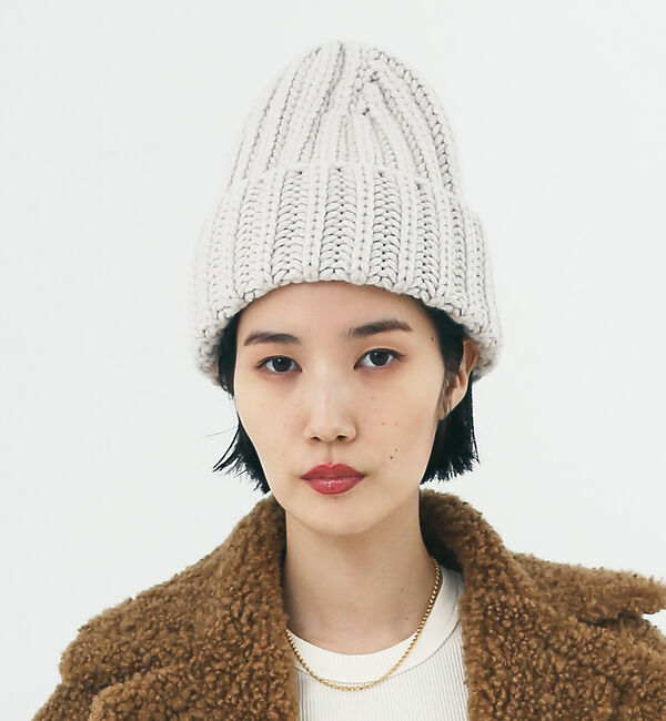 The Store by C' 「【BARNA CASHMERE】カシミヤリブニットキャップ」|その他|