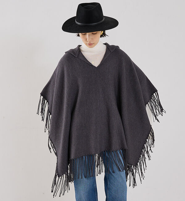 The Store by C' 「【TWP】Take Me Home／フード付きポンチョ」|ニット・セーター|