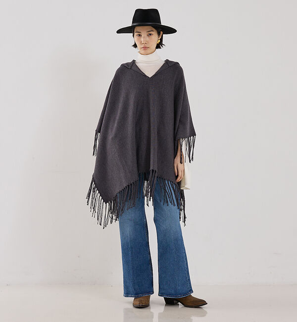 The Store by C' 「【TWP】Take Me Home／フード付きポンチョ」|ニット・セーター|