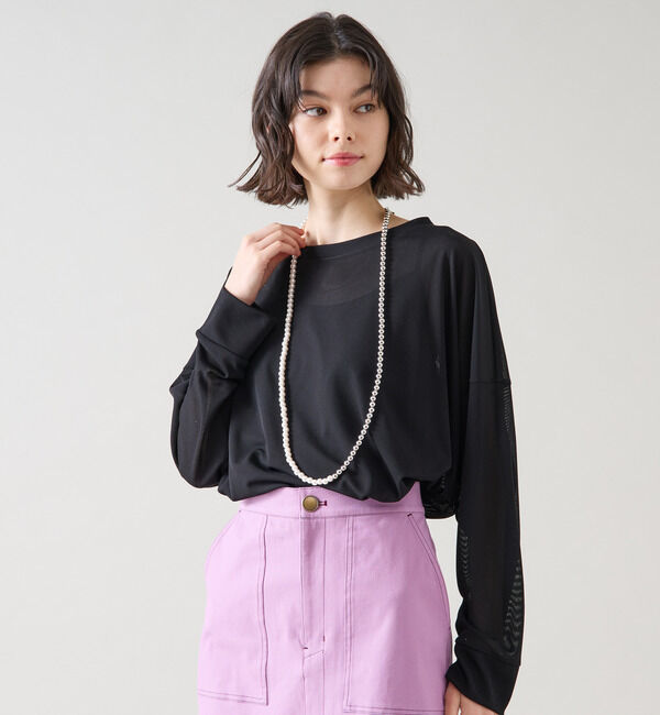 TIARA「シアーオーバーシルエットトップス」|Tシャツ・カットソー|