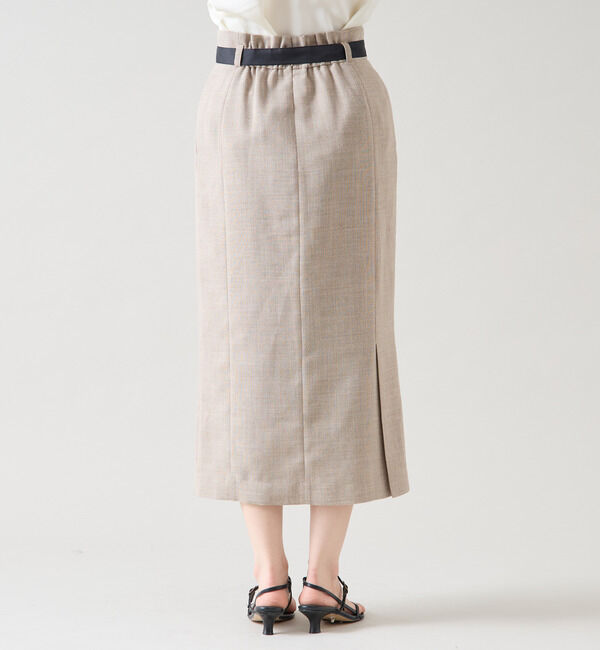 TIARA「ミニリボン付ロングタイトスカート（セットアップ可）」|スカート|