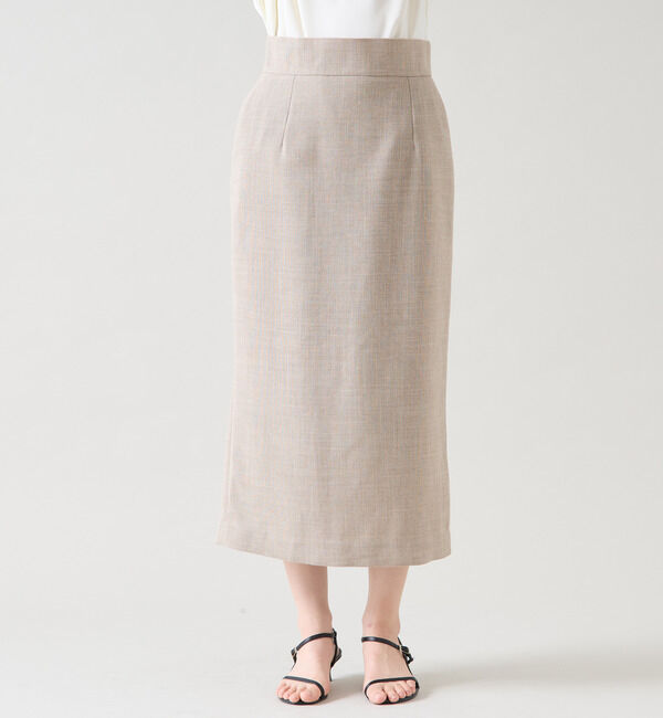 TIARA「ミニリボン付ロングタイトスカート（セットアップ可）」|スカート|