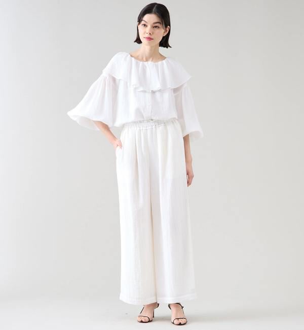 TIARA「イージーギャザーワイドパンツ（セットアップ可）」|その他|