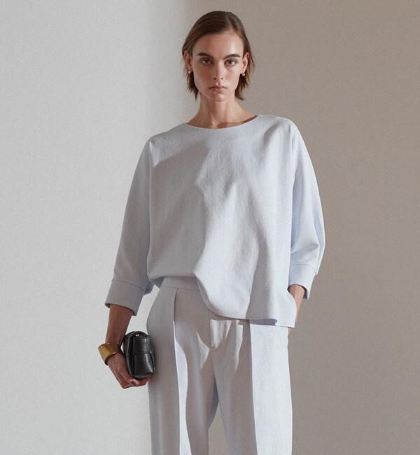 Liesse「ワイドドルマンブラウス」|シャツ・ブラウス|アイスブルー