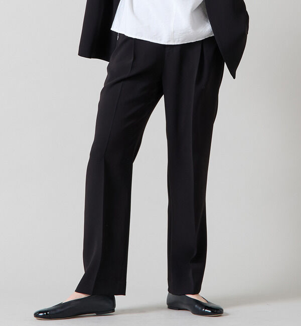 Liesse「ストレートスリムパンツ」|その他|ブラック