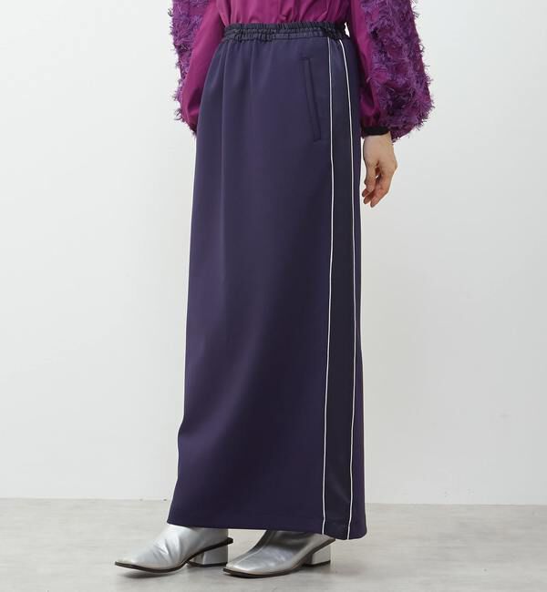 Soffitto「ダンボールニットライン入りスカート」|スカート|パープル