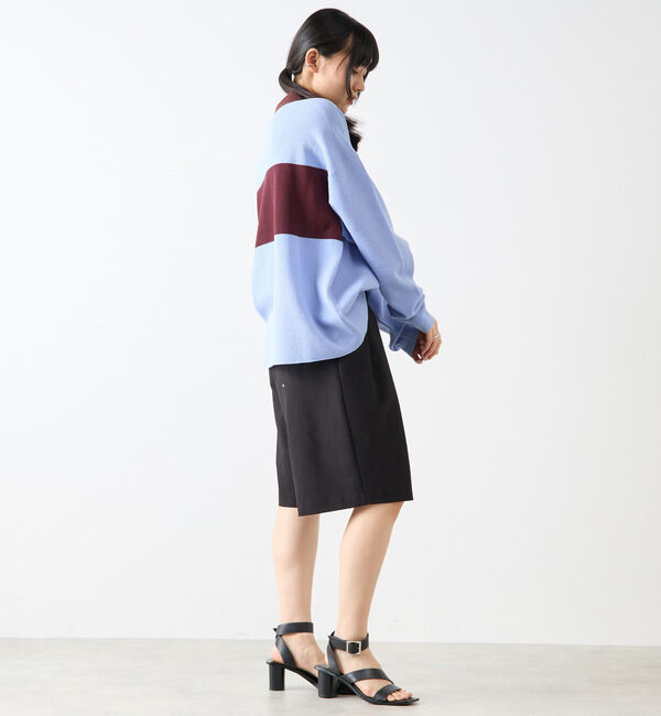 Soffitto「鹿の子編みシアーポロニット」|ニット・セーター|