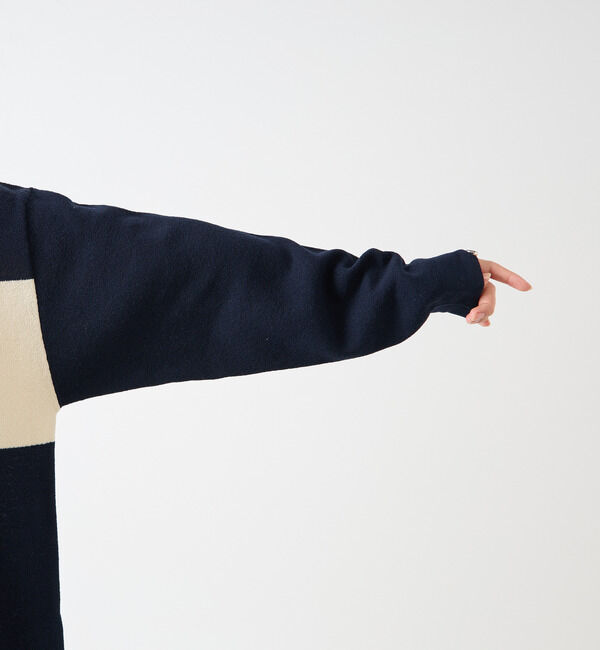 Soffitto「鹿の子編みシアーポロニット」|ニット・セーター|