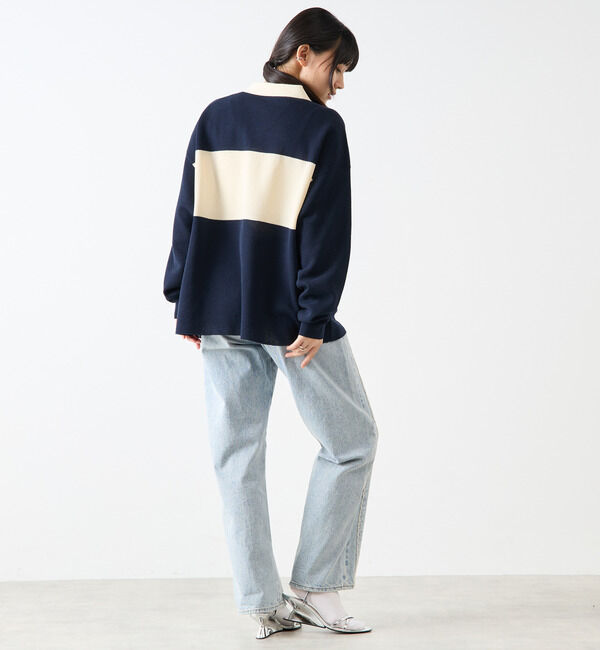 Soffitto「鹿の子編みシアーポロニット」|ニット・セーター|