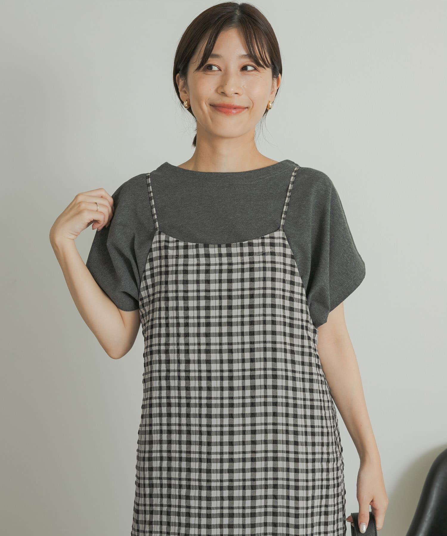 URBAN RESEARCH DOORS「『UR TECH ひやサラクール』ドライコットンボートネックプルオーバー」|Tシャツ・カットソー|