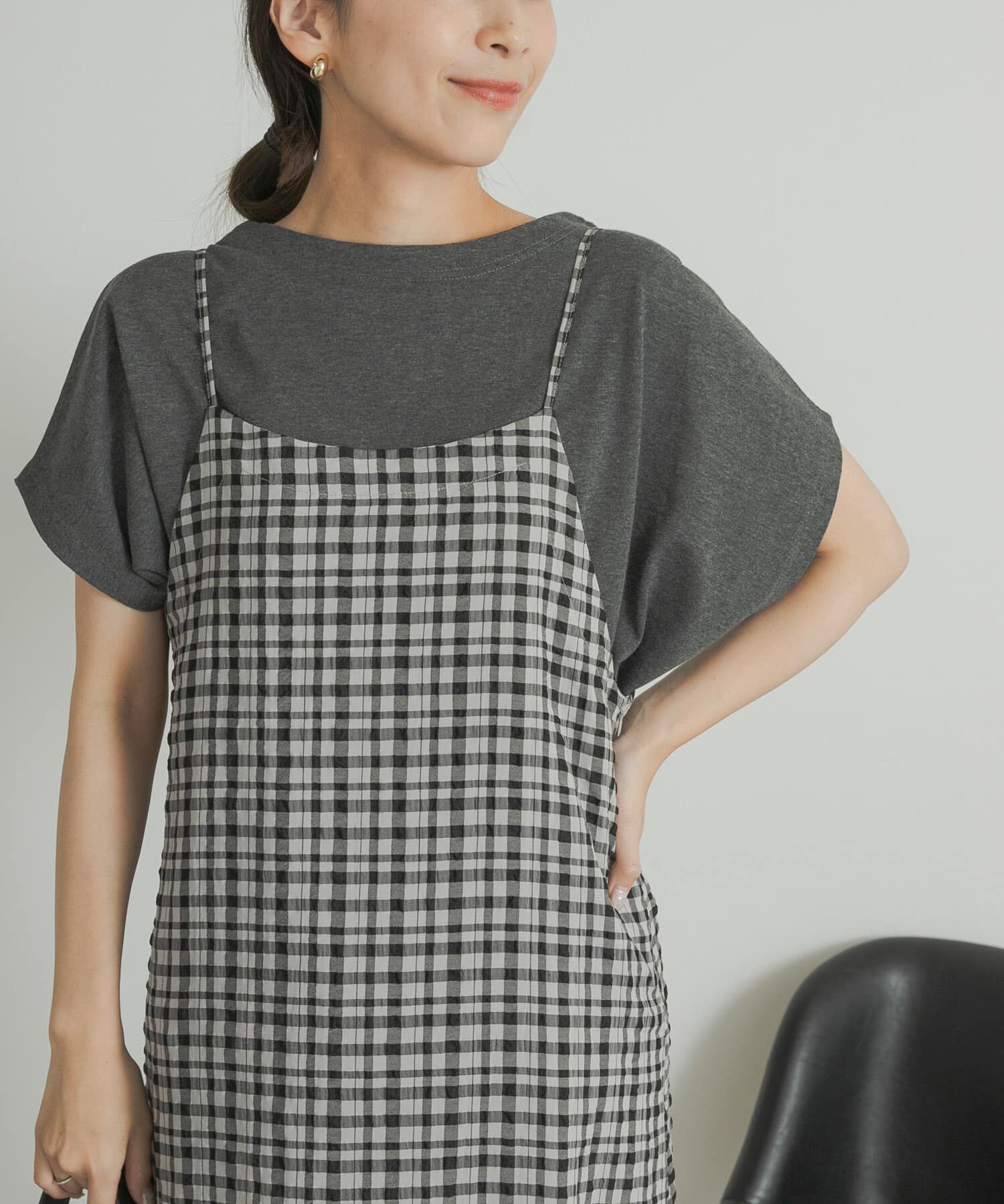 URBAN RESEARCH DOORS「『UR TECH ひやサラクール』ドライコットンボートネックプルオーバー」|Tシャツ・カットソー|