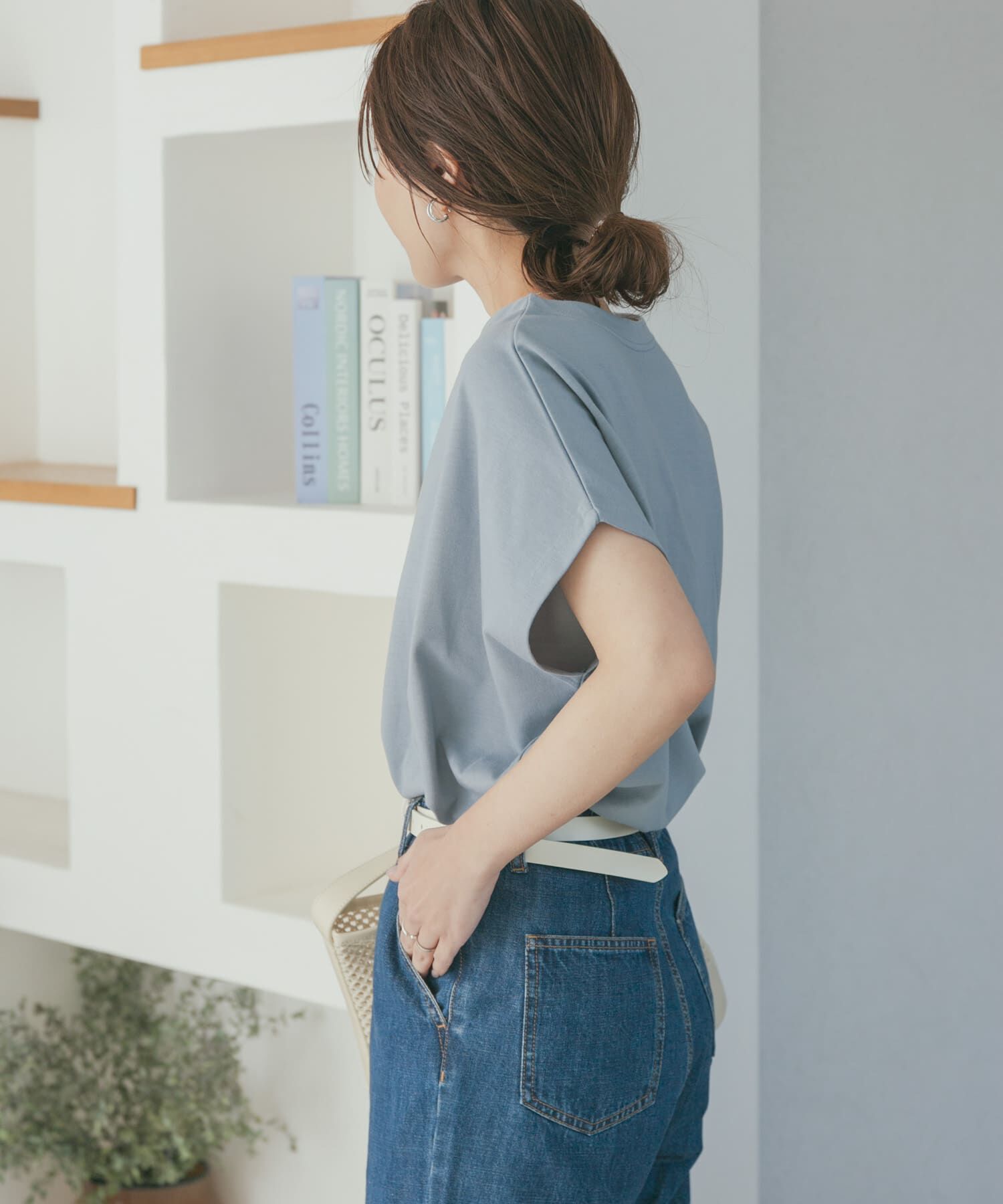 URBAN RESEARCH DOORS「『UR TECH ひやサラクール』ドライコットンボートネックプルオーバー」|Tシャツ・カットソー|