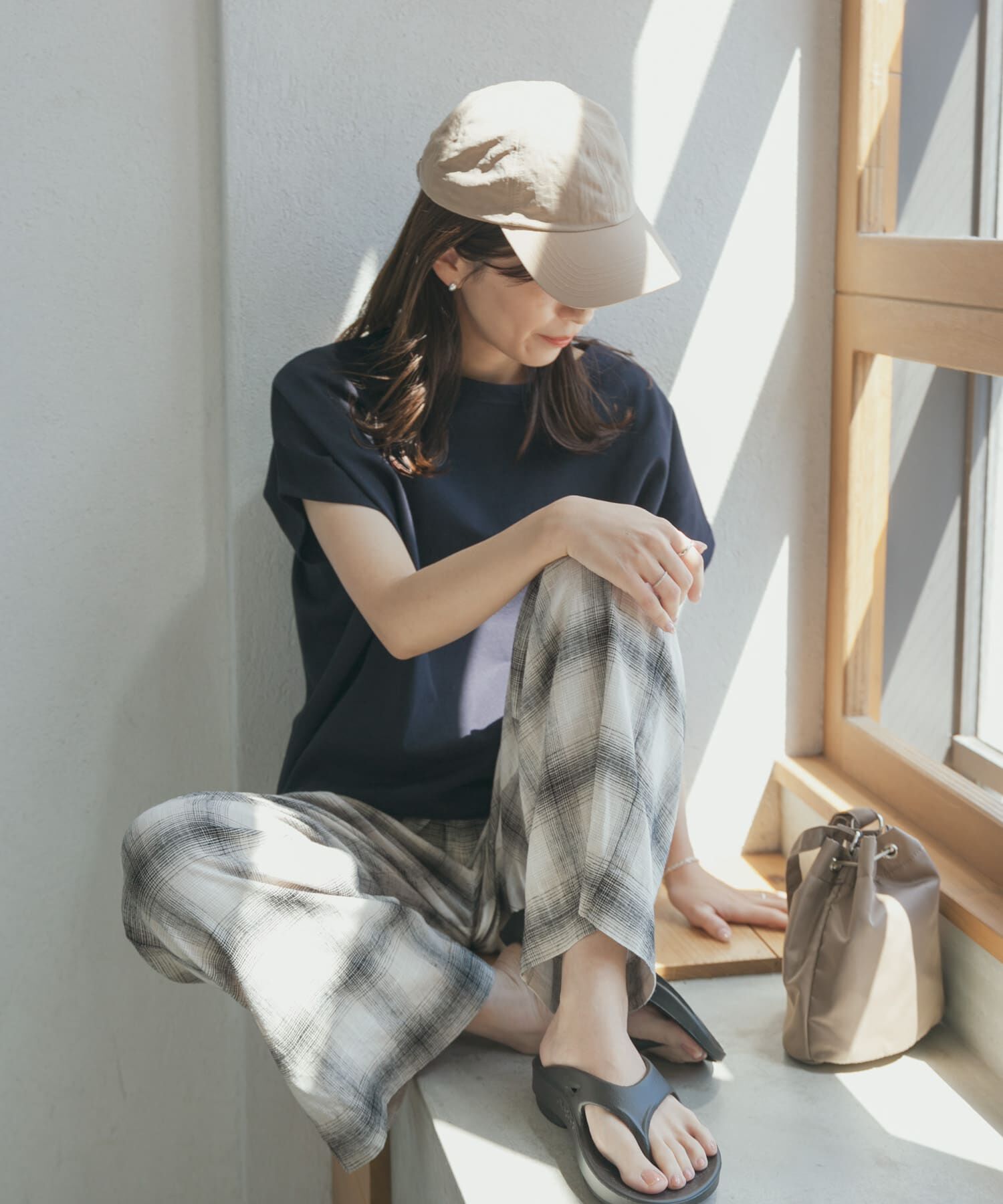 URBAN RESEARCH DOORS「『UR TECH ひやサラクール』ドライコットンボートネックプルオーバー」|Tシャツ・カットソー|