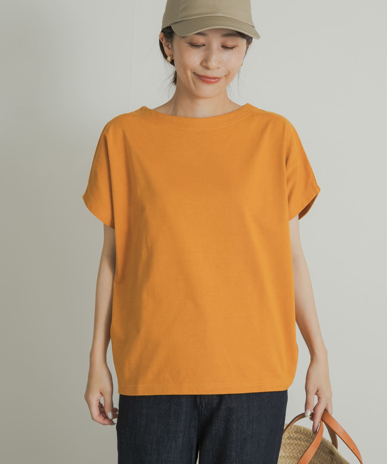 URBAN RESEARCH DOORS「『UR TECH ひやサラクール』ドライコットンボートネックプルオーバー」|Tシャツ・カットソー|