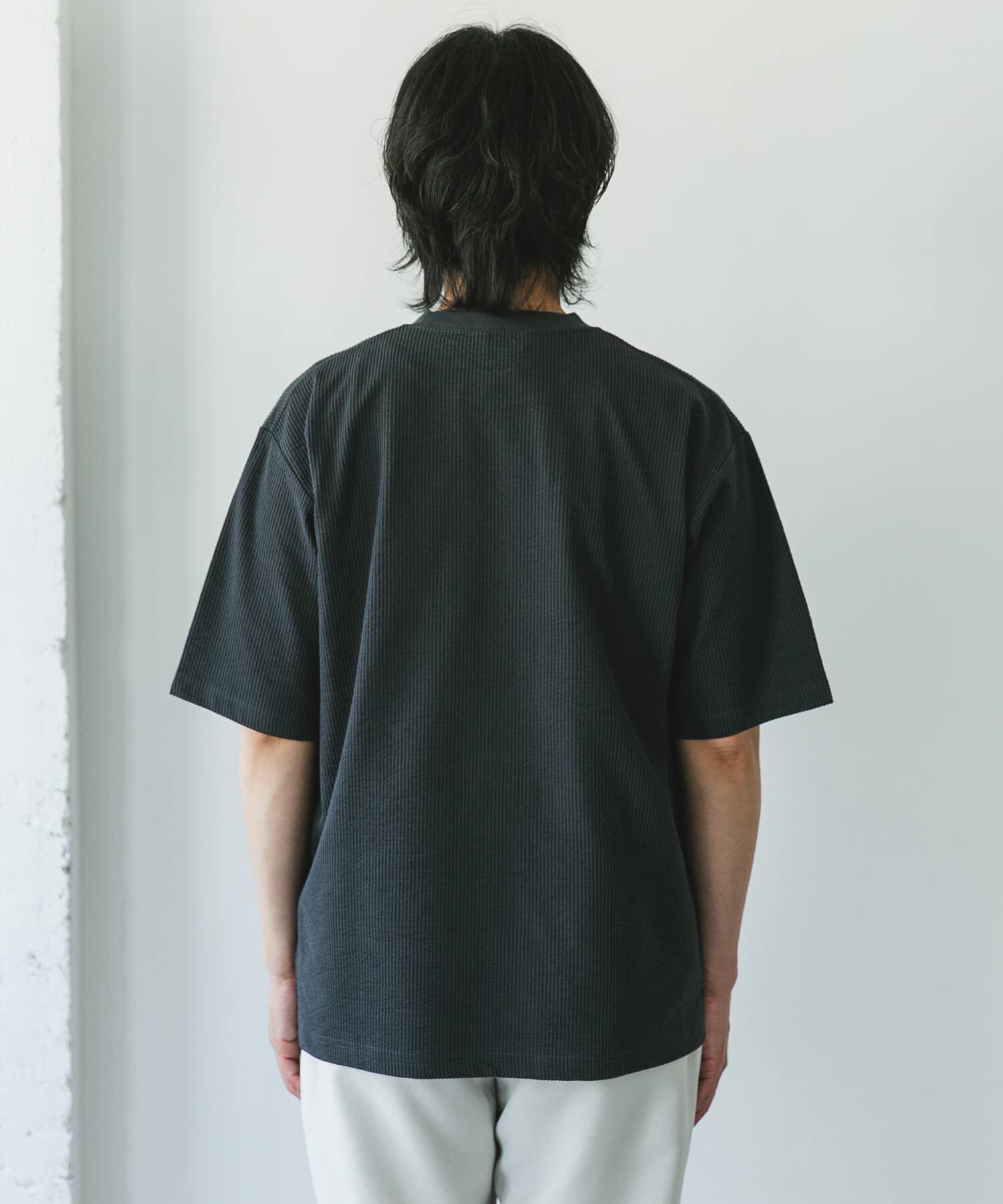 URBAN RESEARCH DOORS「シルケットシアサッカーTシャツ」|Tシャツ・カットソー|