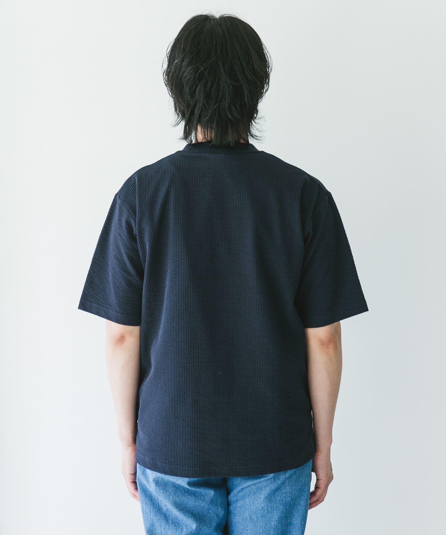 URBAN RESEARCH DOORS「シルケットシアサッカーTシャツ」|Tシャツ・カットソー|