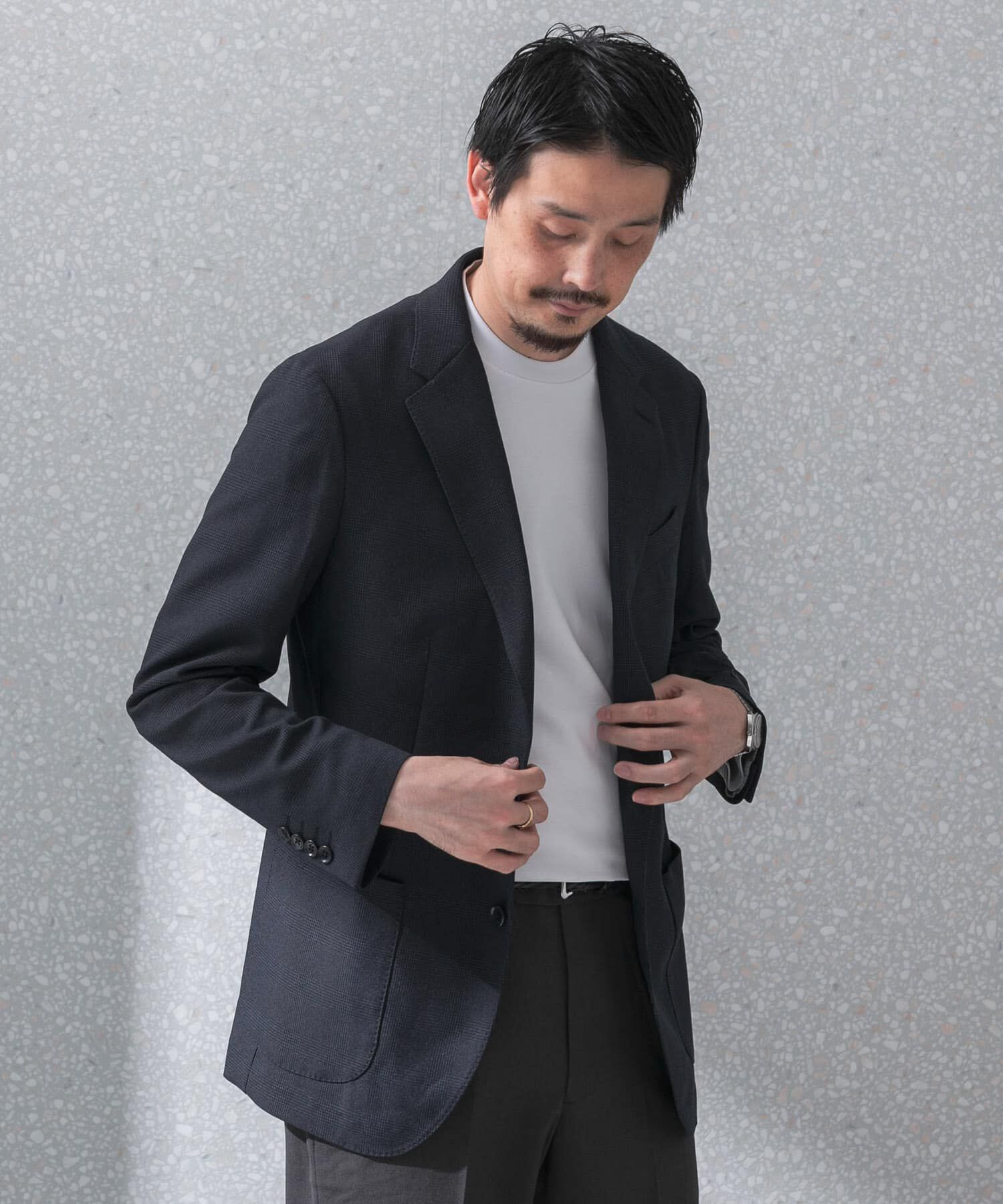 URBAN RESEARCH DOORS「『洗濯可/防シワ』LIFE STYLE TAILOR　TRABESTグレンチェックジャケット」|その他|