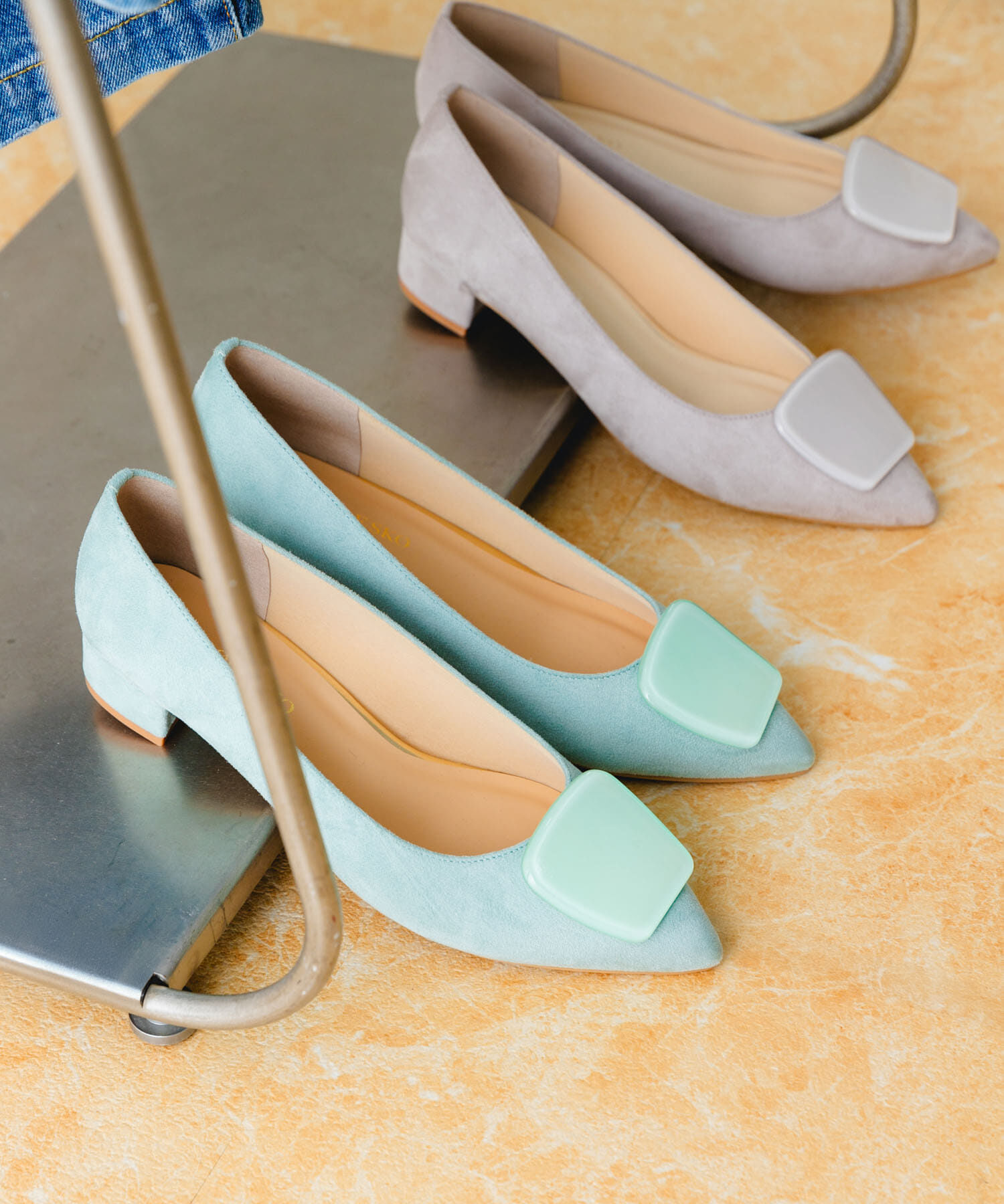 RODE SKO「『MADE IN JAPAN』 3センチクリアバックルパンプス」|パンプス|