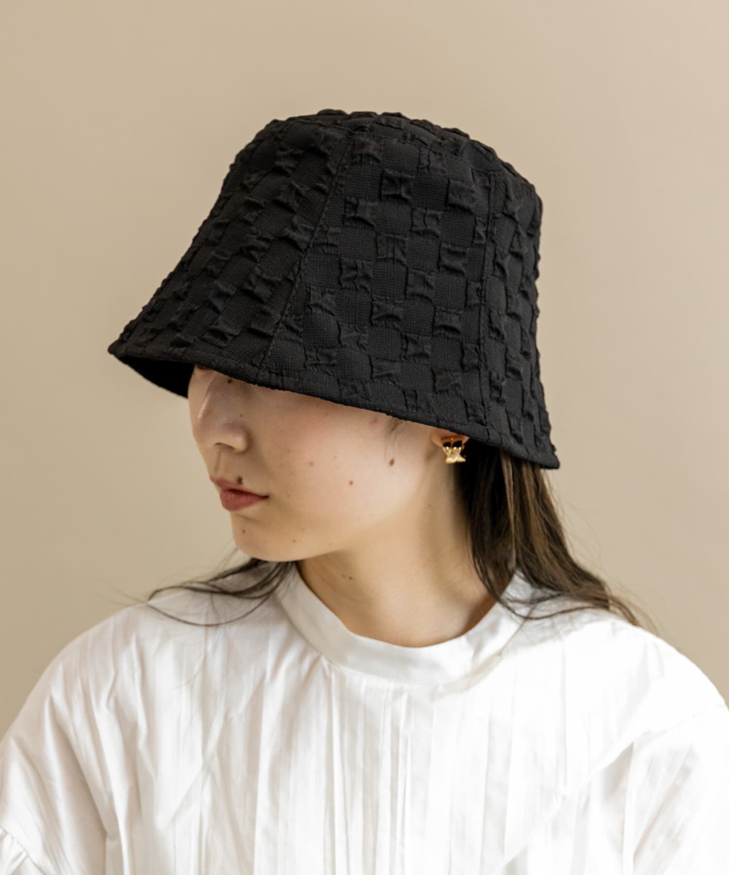 SMELLY「ポコポコバケットハット」|ハット|ブラック